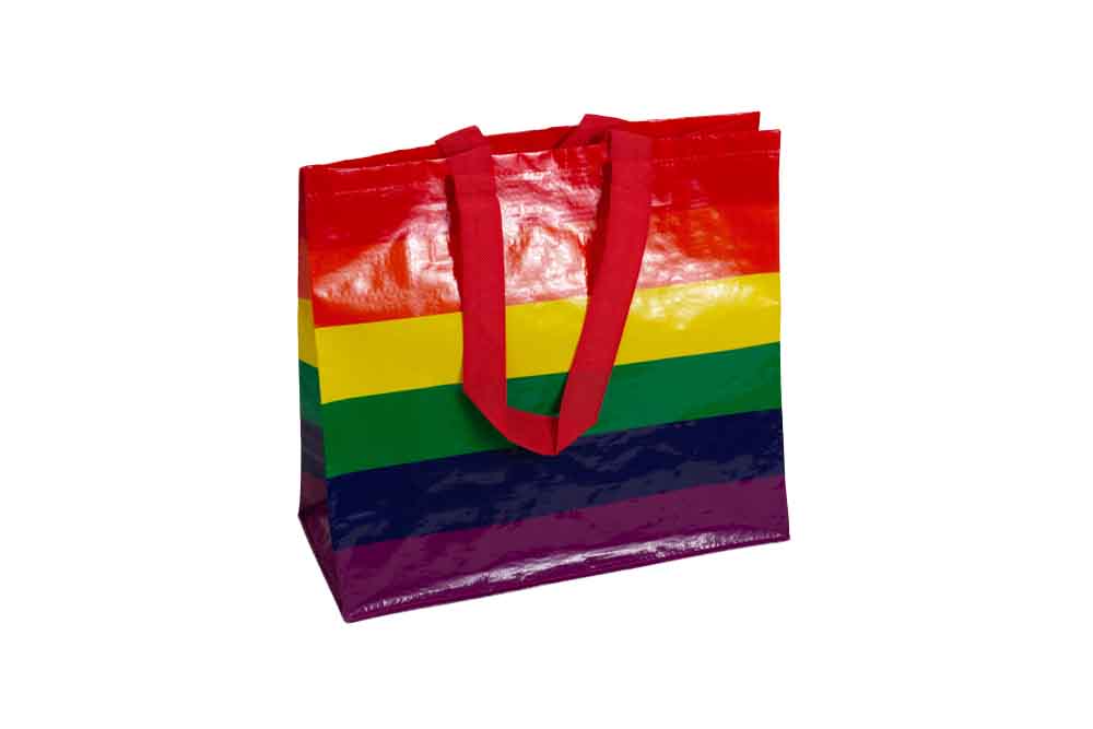 PP Woven Regnbågskasse
